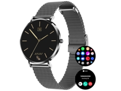 Smartwatch Chronus 1,19" AMOLED con Cuerpo Ultrafino y Llamadas Bluetooth (Negro)