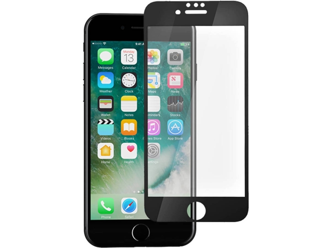 Protector de Cristal Templado iPhone 7, 8, SE 2020 MUVIT Negro