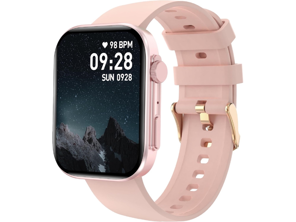 Reloj Inteligente Con Pantalla Táctil De 5,1 Cm Y Monitor De Frecuencia Cardíaca - Rosa