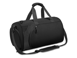 Mochila De Gimnasio Deportiva Para Mujer Y Hombre Con Compartimento Para Zapatos Bolso De Viaje Pequeño Negro