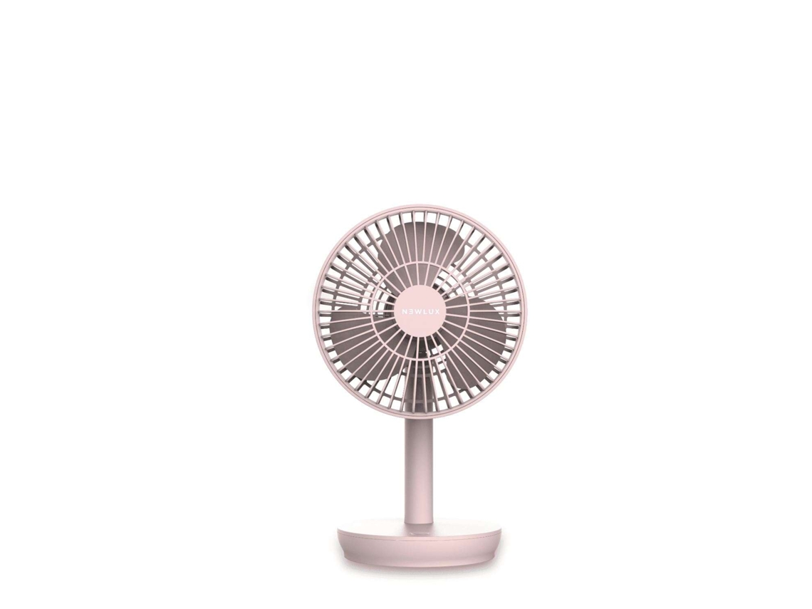 Ventilador de Sobremesa Rosa Newlux USB Desk W300