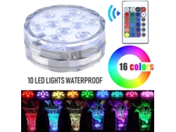 Luces LED subacuáticas 10 LED IP68 Luces LED subacuáticas impermeables