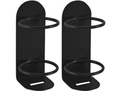 Soportes para cepillos de dientes eléctricos Jortmrd de pared (paquete de 2) (negro)