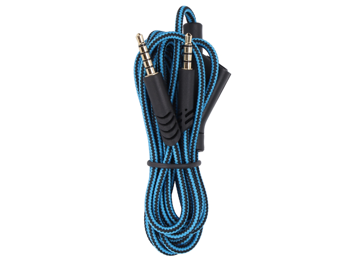 Cable De Audio De Repuesto Con Control De Volumen Para Auriculares Astro A10 A40tr (azul)
