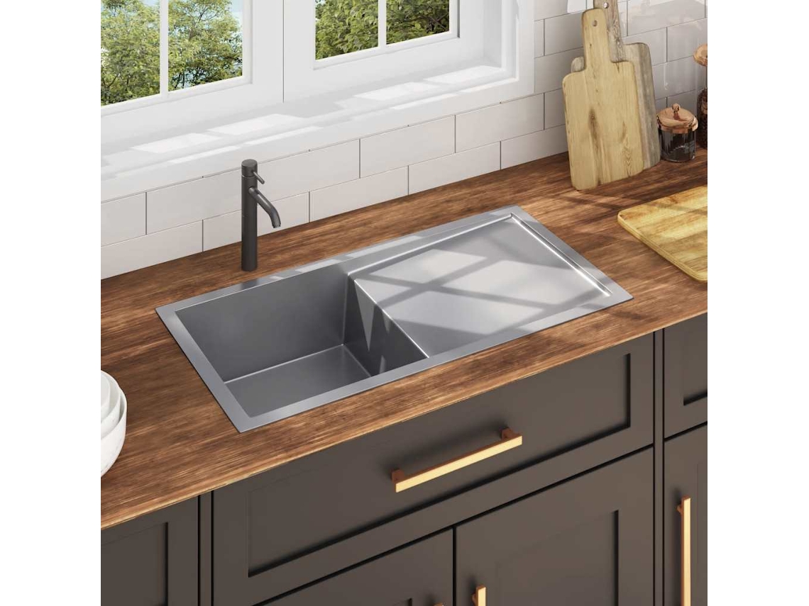 Lavavajillas de cocina de acero inoxidable hecho a mano DKD HOME DECOR