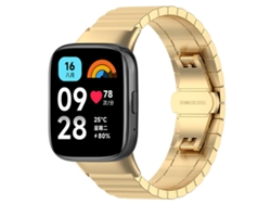 Pulsera para Redmi Watch 3 Active/Lite - Acero inoxidable - Una cuenta de bambú (20 mm)