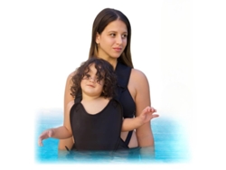 Portabebés Digitallab Para Agua Y Tierra Con Correas Ajustables, Asiento Ligero Para Piscina Y Playa - Negro