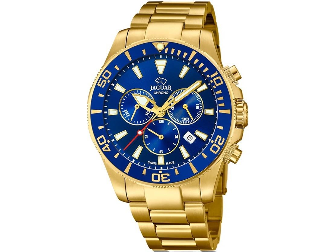 Reloj sales jaguar dorado