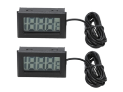 2 Termómetros Digitales Electrónicos Con Sonda Impermeable De -50℃~110℃ (versión Mejorada De 2 S) Para Refrigerador, Congelador Y Acuario.