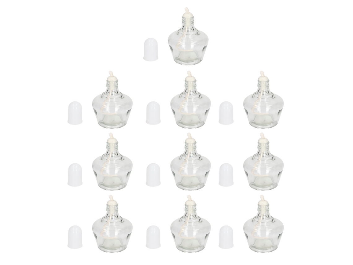 10 frascos de vidrio reutilizables para quemadores, para uso en laboratorio, 150 ml.