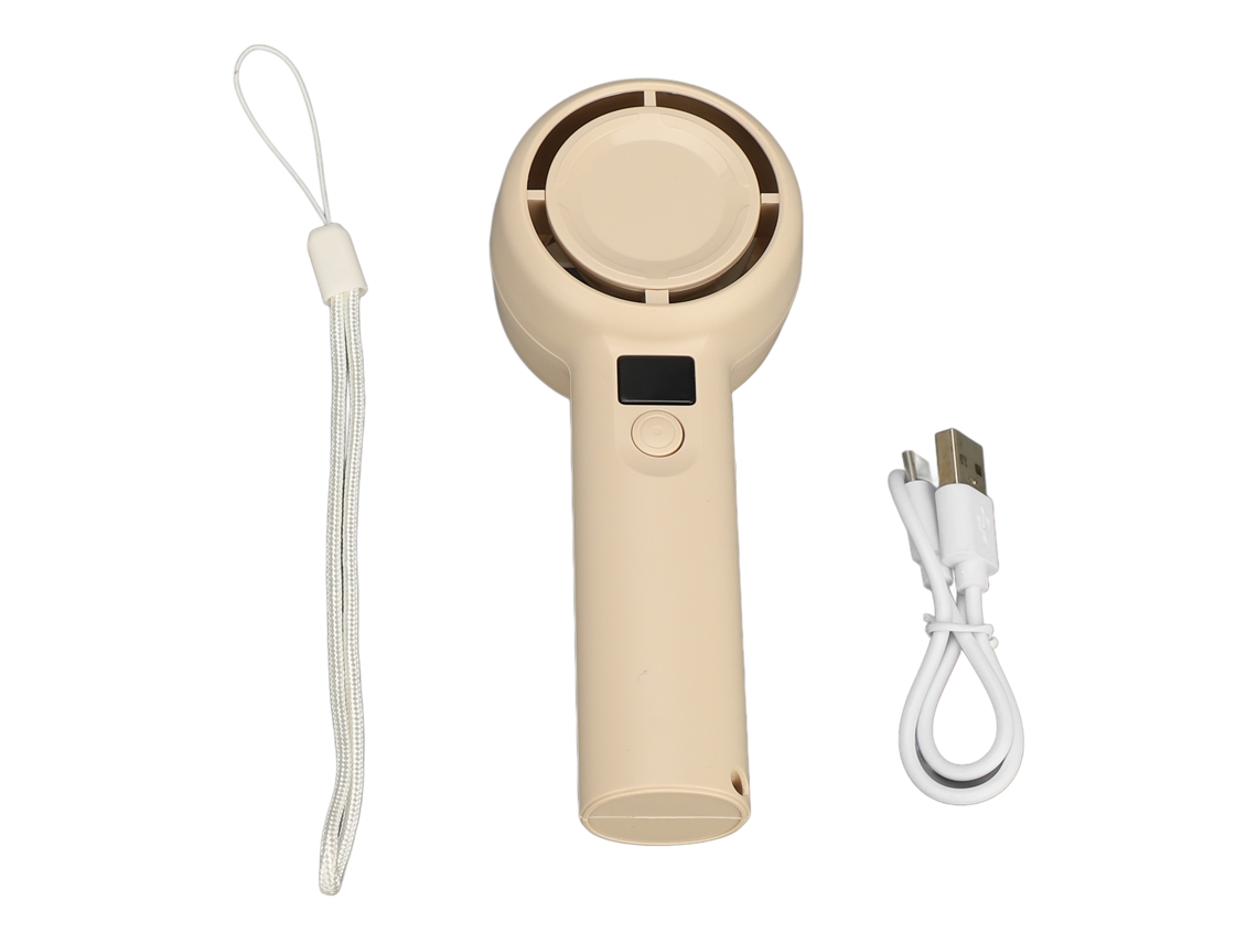 Ventilador Turbo Portátil De Mano, Recargable Por Usb, 5 Velocidades, 4 Horas De Autonomía, Batería De 1200 Mah.