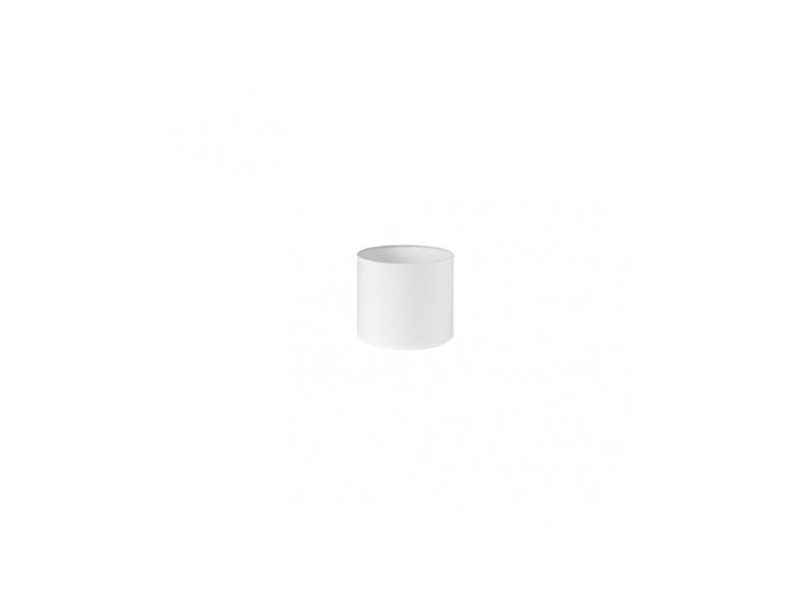 Pantalla Cilindrica Dori Pinza Blanca 14Dx14dx13h Cm Tejido Popelin