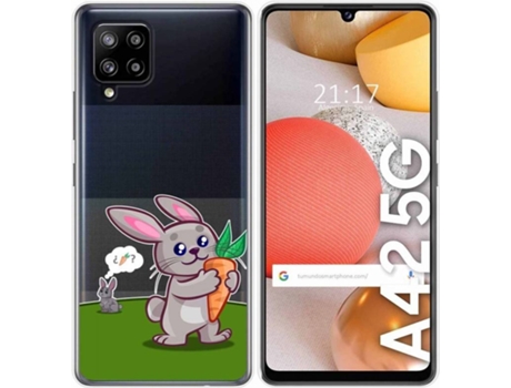 Carcasa Samsung Galaxy A42 5G TUMUNDOSMARTPHONE Conejo Multicolor