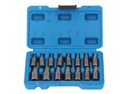 Set De Extractores De Tornillos De Cabeza Hexagonal Easy Out, 15 Piezas, Herramienta Para Quitar Tornillos Dañados O Rotos, Cr Mo