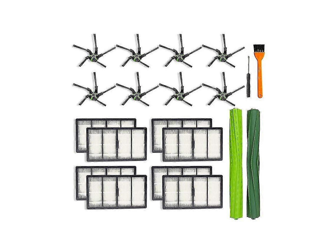 20 piezas de accesorios para aspiradoras iRobot S9, S9+ y S9plus: filtro del cepillo principal y accesorios para los cepillos laterales.