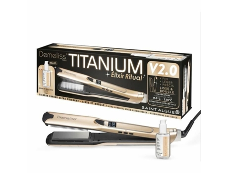 Plancha de Pelo SAINT-ALGUE TITANIUM V2 ELIXIR RITUAL DEMELISS