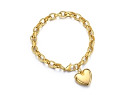 Pulsera Ajustable De Cadena Dorada Cuenta Con Un Colgante En Forma De Corazón. Esta Delicada Joya Es Perfecta Como Regalo De Cumpleaños, Nav