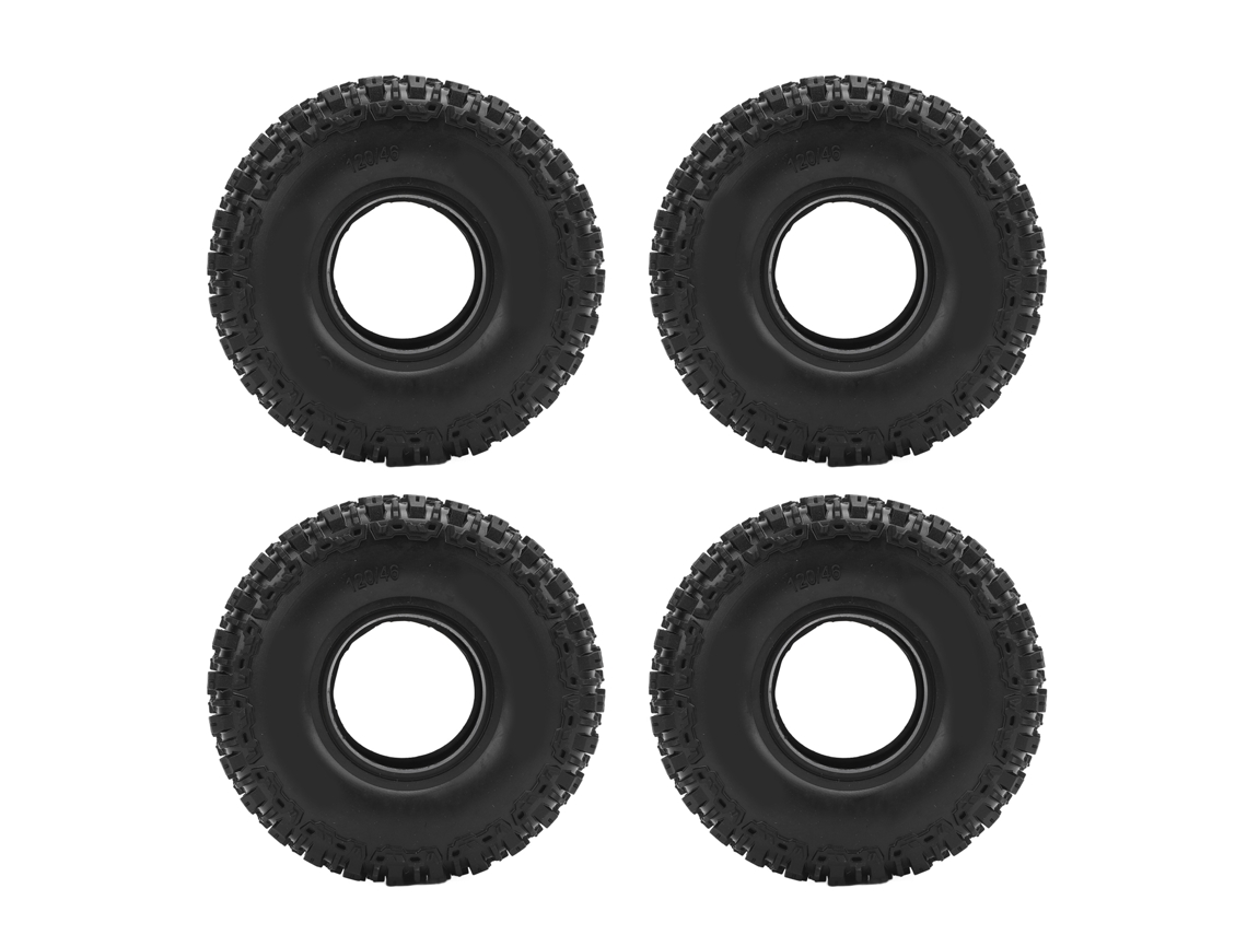 Ymsl 4 Piezas Neumáticos De Coche Rc 120x46mm Grip Mejorado Ruedas De Crawler Para Coche Rc 1/10 Repuesto Hxl
