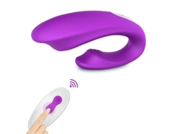 Vibrador portátil impermeable con control remoto inalámbrico para adultos (púrpura) YIZHOOD