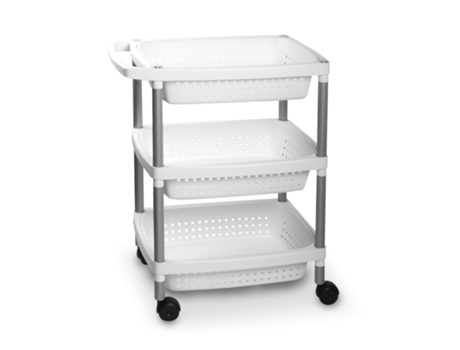 Carrito de Cocina TATAY )Acero Inoxidable - Multicolor)