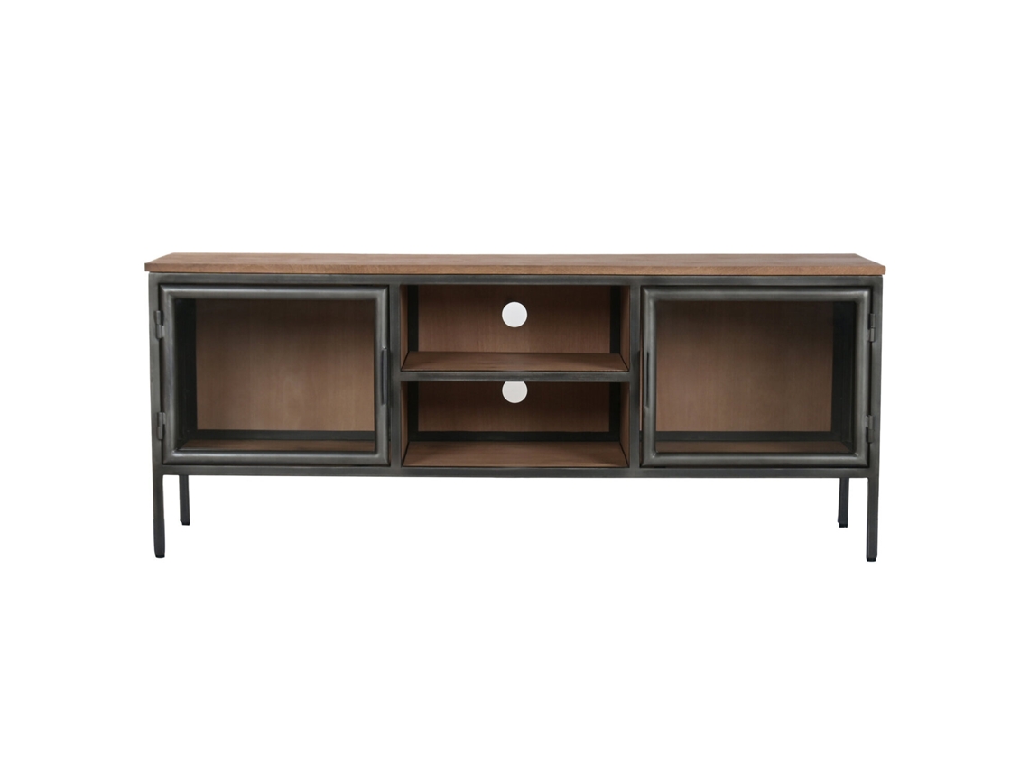 Mueble Tv Madera Metal Natural 137x40x55cm