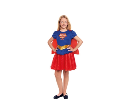 Disfraz de Niña PARTILANDIA super heroína kriptoniana (Tam.: 3-4 anos)