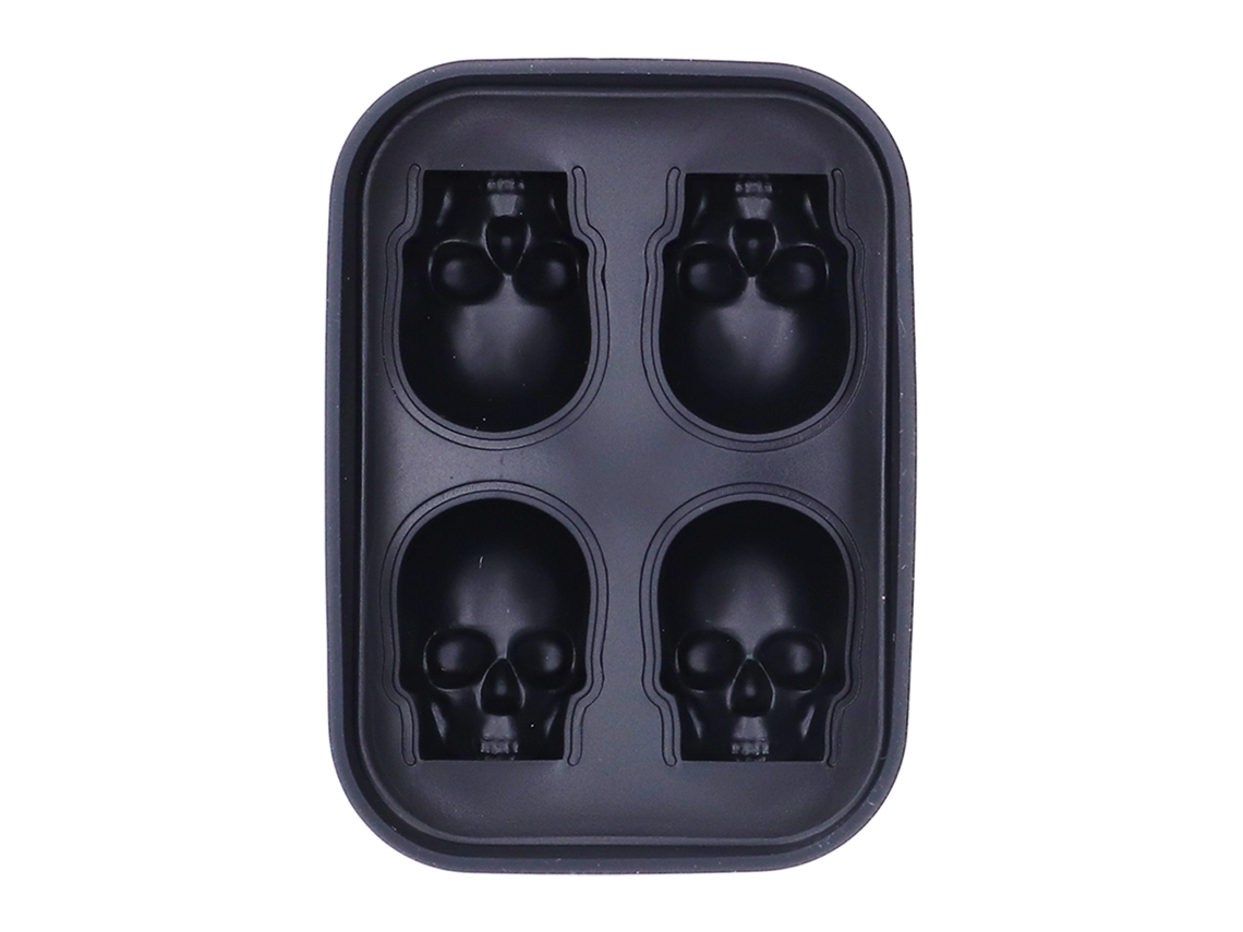 Molde de hielo antiadherente de grado 4 con forma de calavera para bares