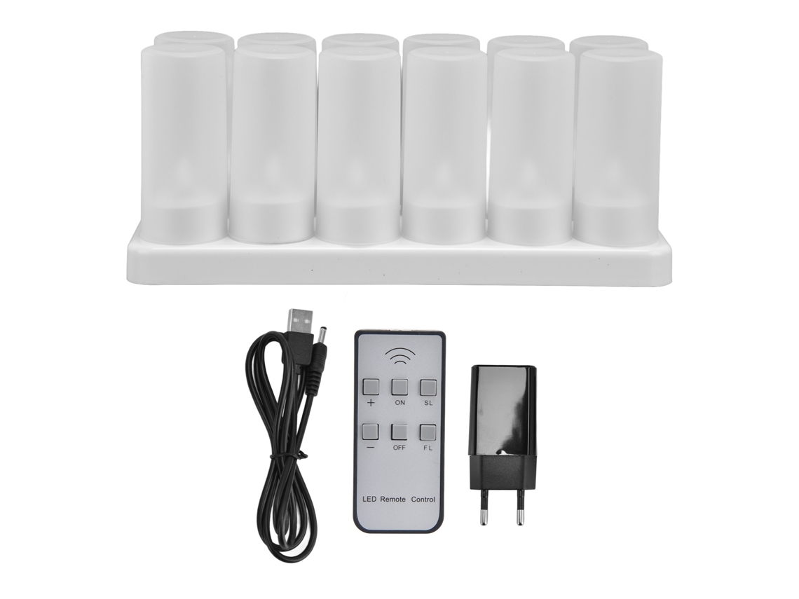 2026-velas Led Sin Llama Reutilizables Luz Simulada Para Fiestas Bodas Navidad Enchufe Eu 100‑240v