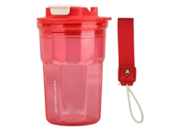 Botella De Agua Reutilizable, A Prueba De Fugas Y Sin Bpa, De 450 Ml, Roja, Para Acampar, Hacer Senderismo, Viajar Y Para La Oficina.