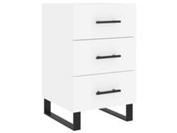 Maison Exclusive - Mesita De Noche Madera De Ingeniería Blanco 40x40x66 Cm