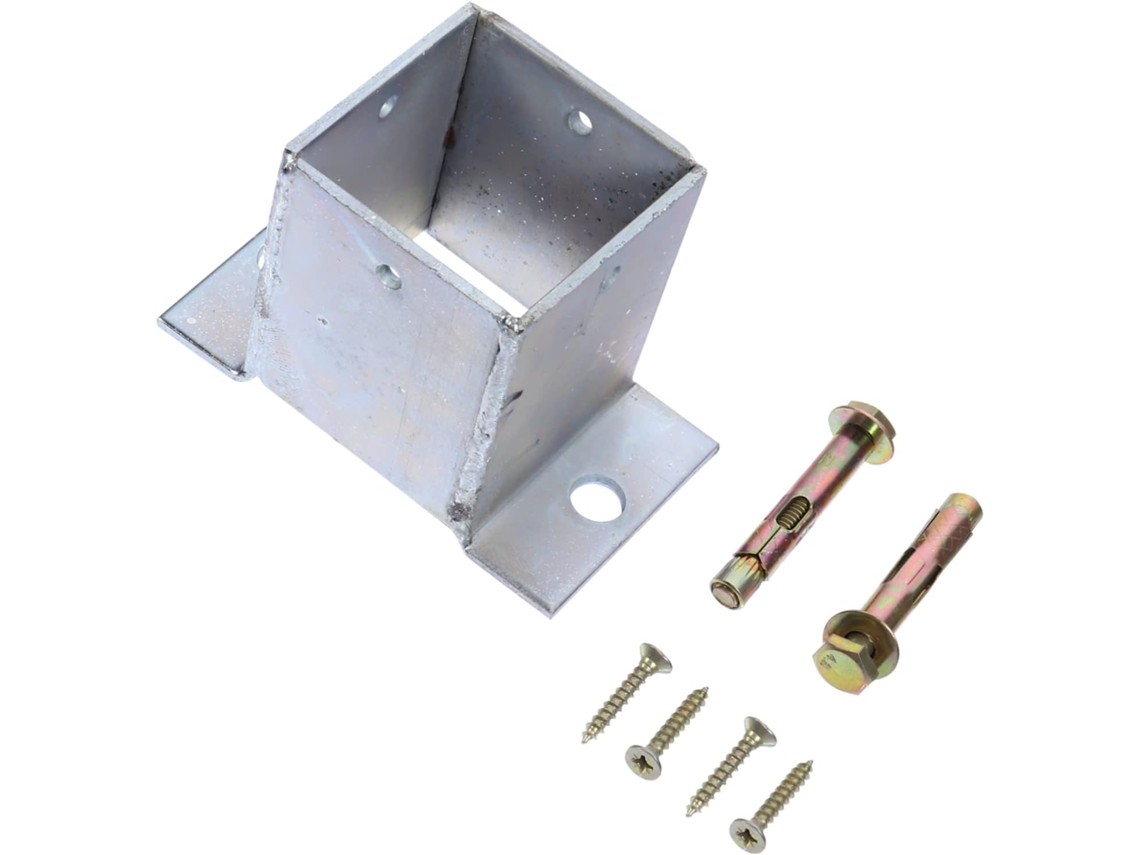 Soporte Base Poste Cuadrado Duradero Barandillas