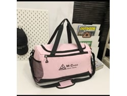 (Rosa) Bolsa de viaje ligera e informal de gran capacidad con compartimentos para artículos secos y mojados.