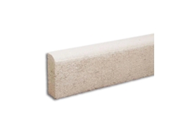Bordillo decorativo de 100x20x8 cm. Palet de 34 unidades / Borde curvo / Tostado