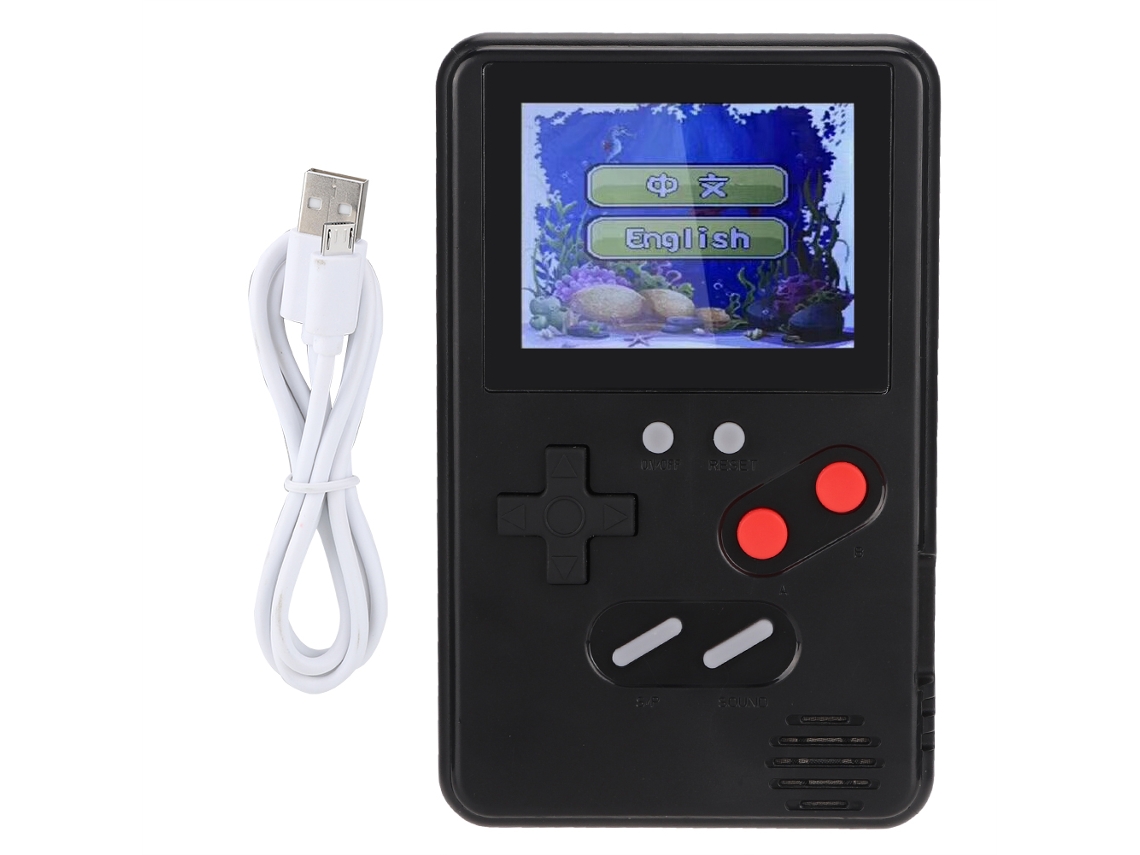 Console De Jogo Portátil Com Tela Hd De 2.4'' Slim Lcd 168 Jogos Bateria Recarregável 300mah