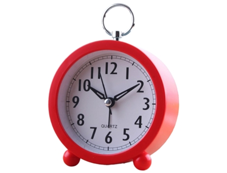 ELKUAIE Reloj despertador silencioso para dormitorio de estudiantes, moda para el hogar, reloj despertador de noche con personalidad simple