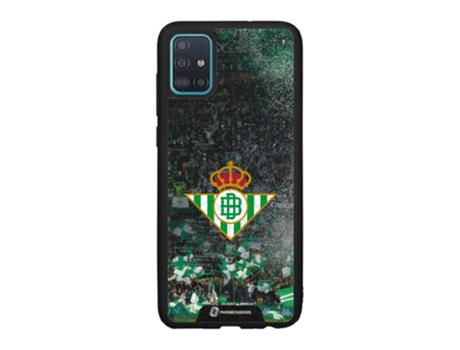 Funda Móvil Oficial Real Betis Fc para Samsung Galaxy A51 PHONECASES3D Piel Sintética Negro