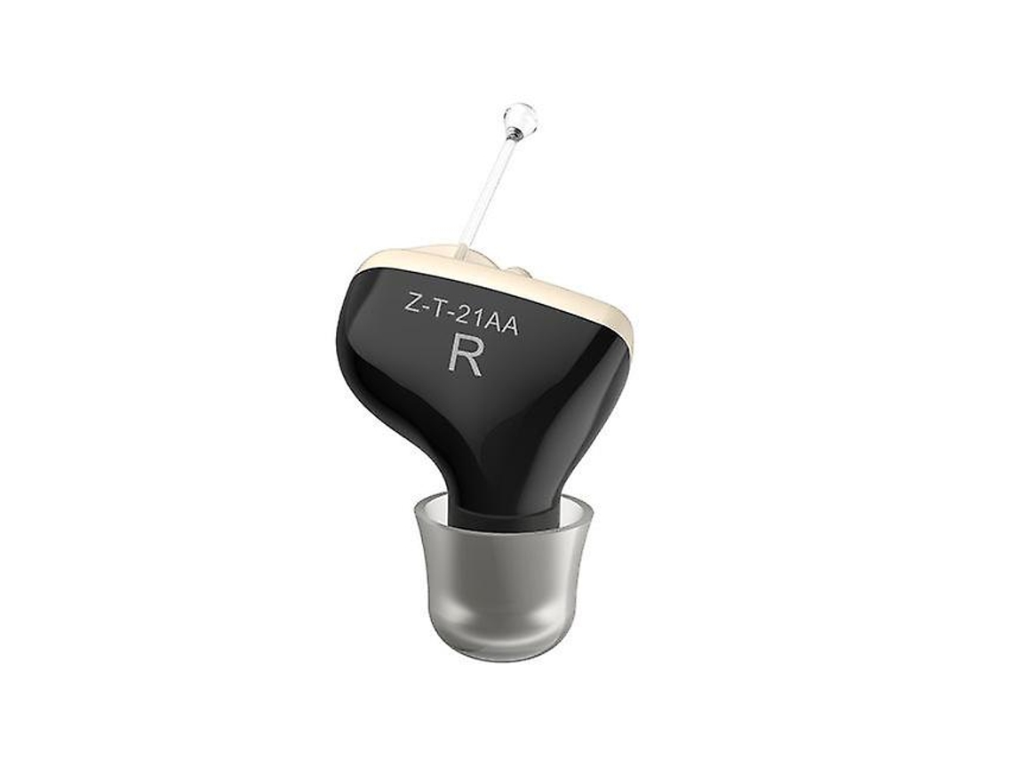 Audífono invisible para oído interno, amplificador de sonido digital con volumen ajustable, color negro, oído derecho, Eifson