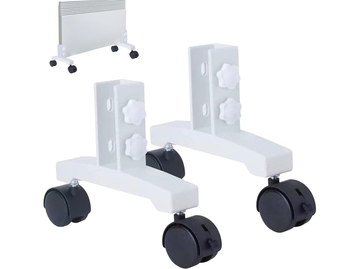 Ruedas para muebles, soporte calefactor infrarrojo de 360°, soporte calefactor infrarrojo de 2 piezas con asa Slowmoose