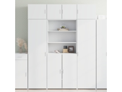 Armario De Madera De Ingeniería Blanco 80x42,5x225 Cm