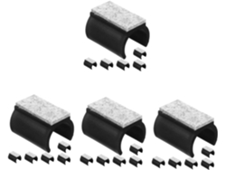 24piezas Fieltro U-shape Patas Silla Piso Antideslizantes