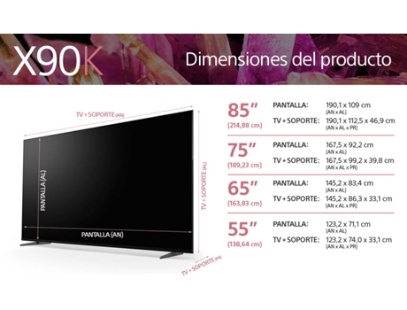 TV SONY XR55X90KAEP (LED - 55'' - 140 cm - 4K Ultra HD - Smart TV)