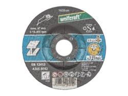 Wolfcraft 1620300 - 5 Discos Para Cortar Metales Ø 115x2,5x22,2 Mm