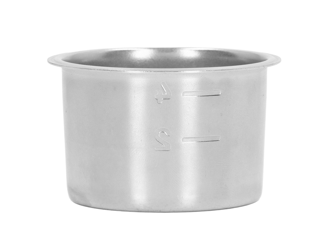 Portafiltro Primerox de acero inoxidable de 51 mm para cafetera de 4 tazas.