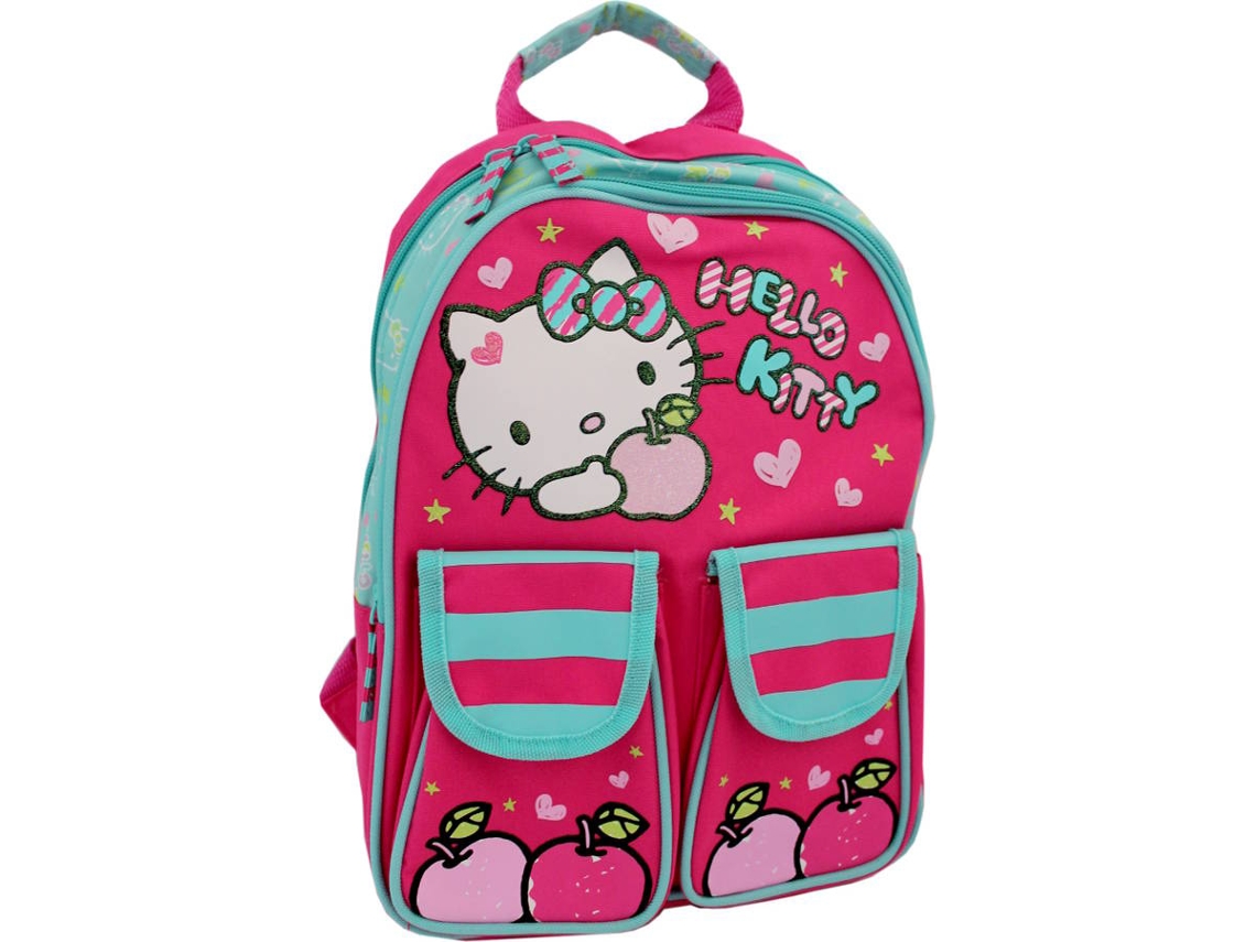 Mochila HELLO KITTY Apple (Rosa, Azul - Poliéster - 32x24x12.5cm)