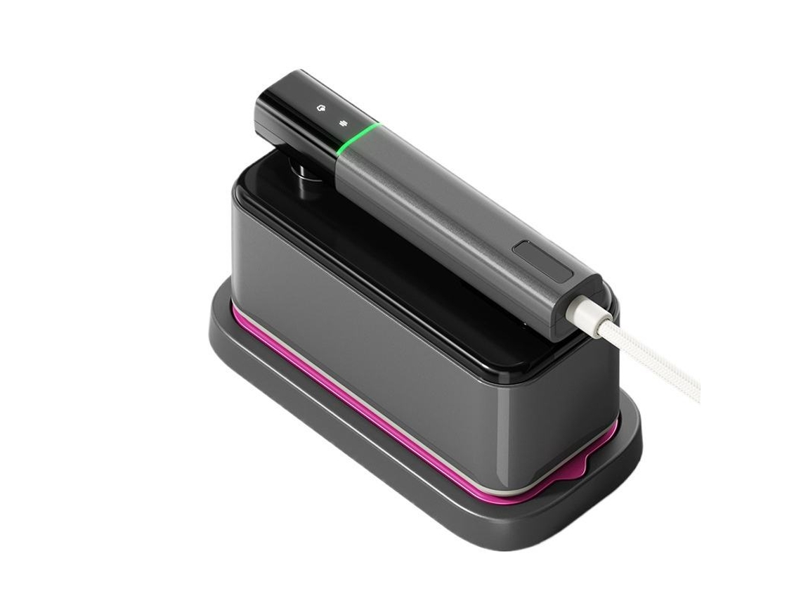 Plancha de vapor portátil, pequeña y totalmente automática para uso doméstico, ideal para planchar tejidos planos y con alta potencia de vapor. Sfushos negra.
