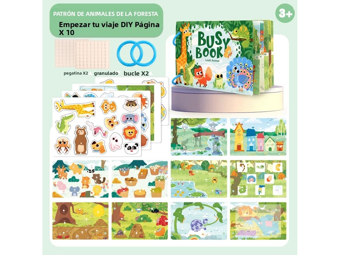 Libro de ortografía infantil con pegatinas incluidas MDUG (estilo 2)