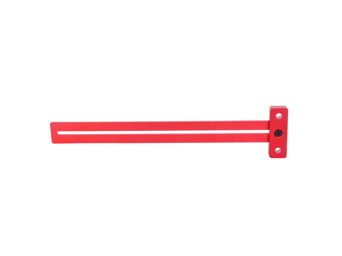 Escuadra en T profesional de aluminio para carpintería, herramienta de medición, 370 mm