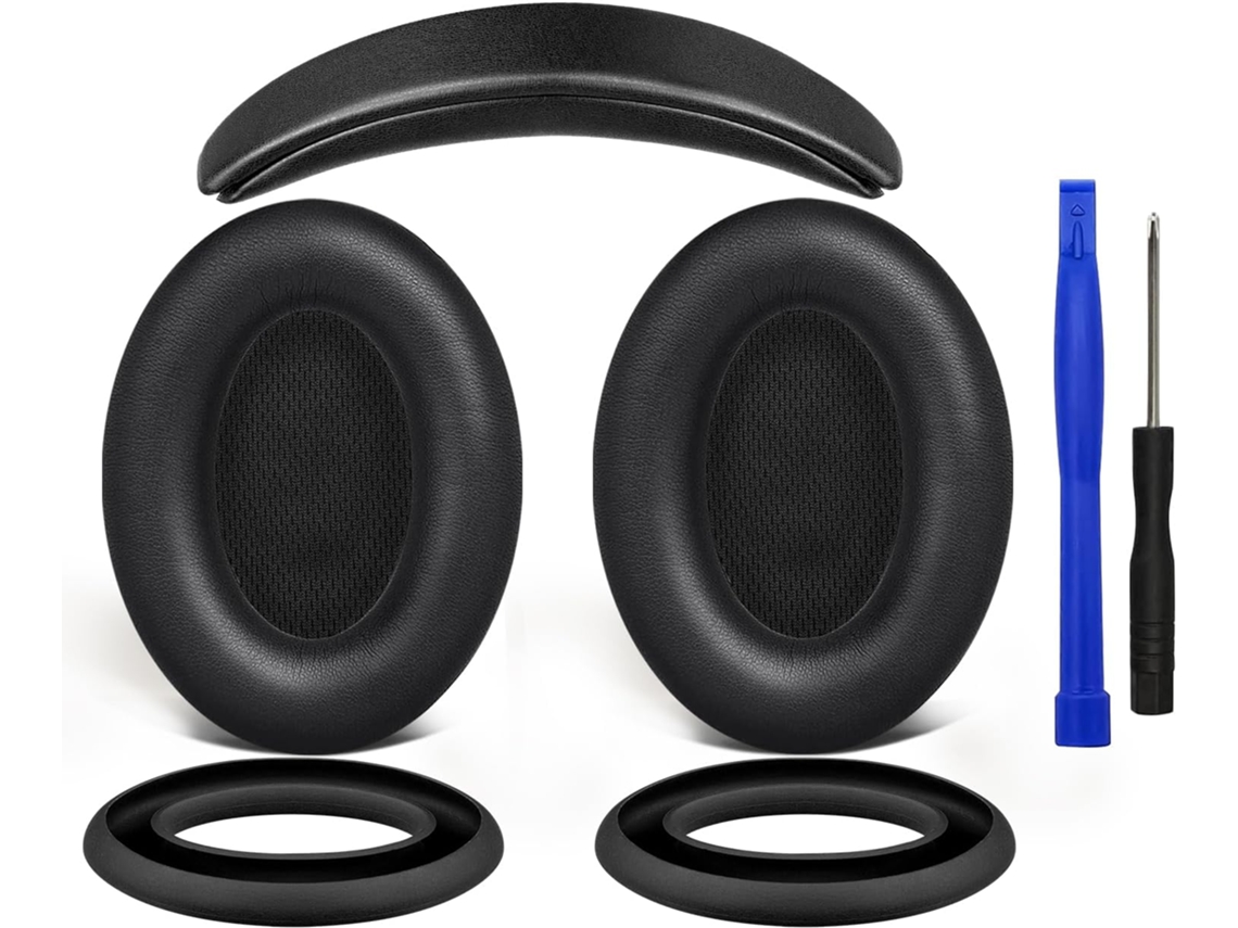 Almohadillas De Silicona Zruxe Para Bose Quietcomfort 15 /quietcomfort 2(qc 2) Gel Refrigerante Negro (qc15)