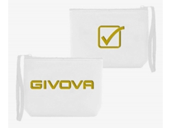 Bolso de mano Givova Pochette de neopreno blanco, compacto, 19 x 5 x 15 cm