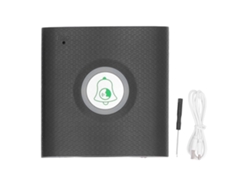 Intercomunicador de voz inalámbrico para exteriores, antiinterferencias, doble comunicador, ABS negro.